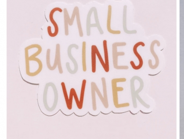 Small business owner sticker 1